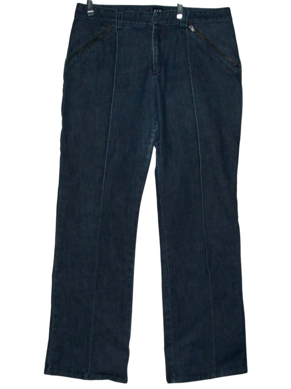 Vintage GAP Jeans Womens Size 14 x 33" Mid Rise stretch boot front leg seams